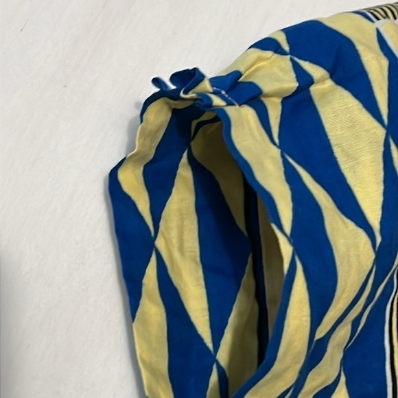 Cool and Funky Handmade Button Down Blouse with Drawstring/Tie Waist - Picture 4 of 5